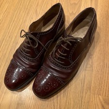 Salvatore Ferragamo Men's Cap Toe Borgue Oxford Dress Shoe, Size 7 -Oxblood