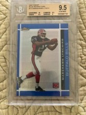 2007 RC TOPPS FINEST BGS 9.5 MARSHAWN LYNCH BLUE REF RB SEATTLE OAKLAND 006/299