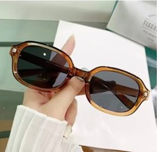 Foldable Small Frame Women's Sunglasses 2025 New Fashion Leopard Brown Sun Glass