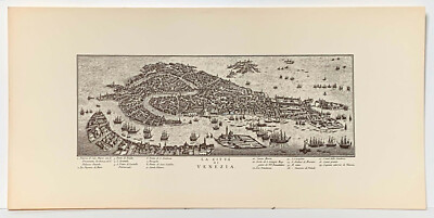 La Citta Di Venezia Venedig Vogelperspektive Reproduktionsdruck