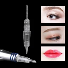 Needle Cartridge For Permanent Eyebrow Eyeline Rotary Makeup Tattoo Pen Machine 