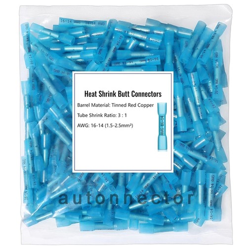 Waterproof Heat Shrink Wire Connectors Kit Solderless Crimp Butt Terminals Kit - Picture 15 of 28