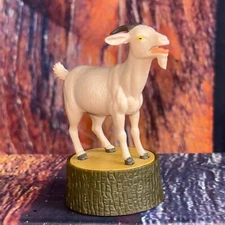 Screaming Goat Desk Figure Toy Animal Collector Decor Makes Scream Sound