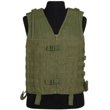 Mil-Tec Army Tactical MOLLE Carrier Vest Military Combat Webbing Airsoft Olive