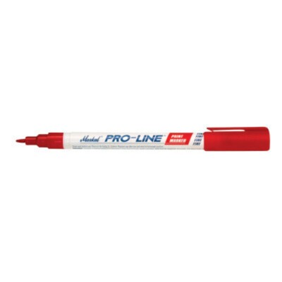 Markal Pro-Line Fine Tip Liquid Paint Marker with 1/16'' Bullet Tip Red Lot of 2