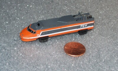 TGV Train Engine  Micro Machines Miniature Vehicle ( white lines )