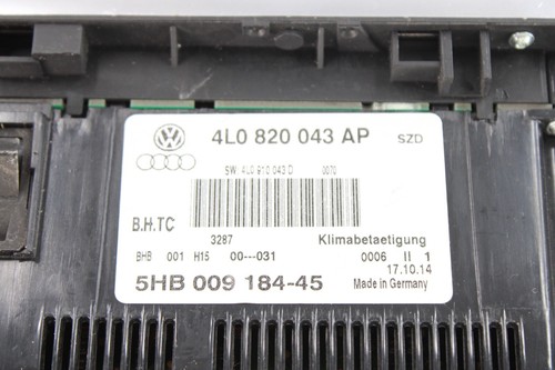 💎 13-15 AUDI Q7 OEM CLIMATE CONTROL PANEL 4L0820043AP OEM - Picture 18 of 24