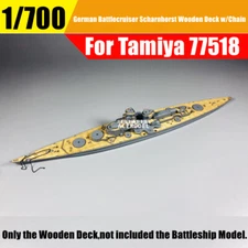 1/700 German Scharnhorst Battlecruiser Wooden Deck+Metal Chain for Tamiya 77518