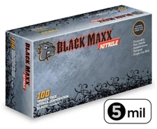 Black Maxx® Nitrile Exam Gloves strong and durable fully textured Medical Grade