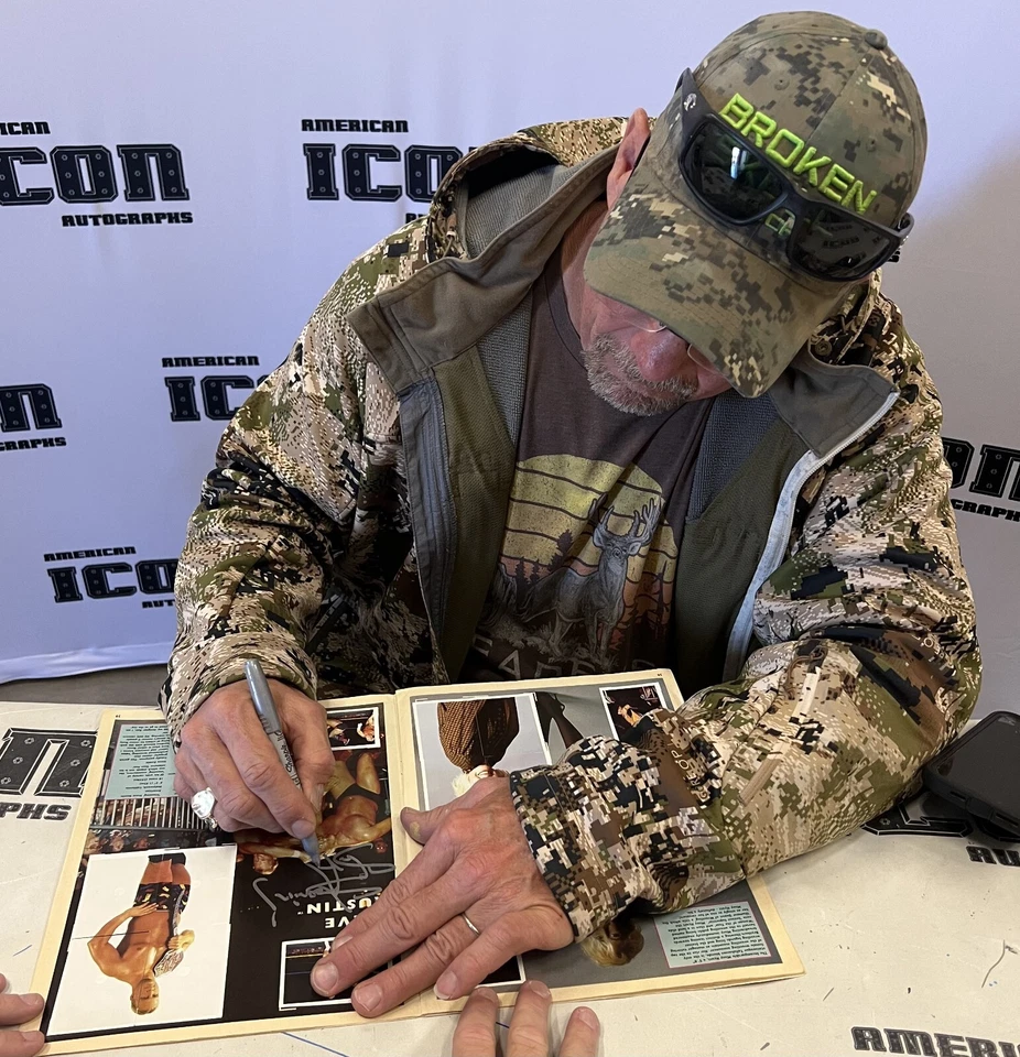 Stunning Steve Austin Signed 1992 EuroFlash WCW Card Sticker Album BAS COA - Image 3 of 4