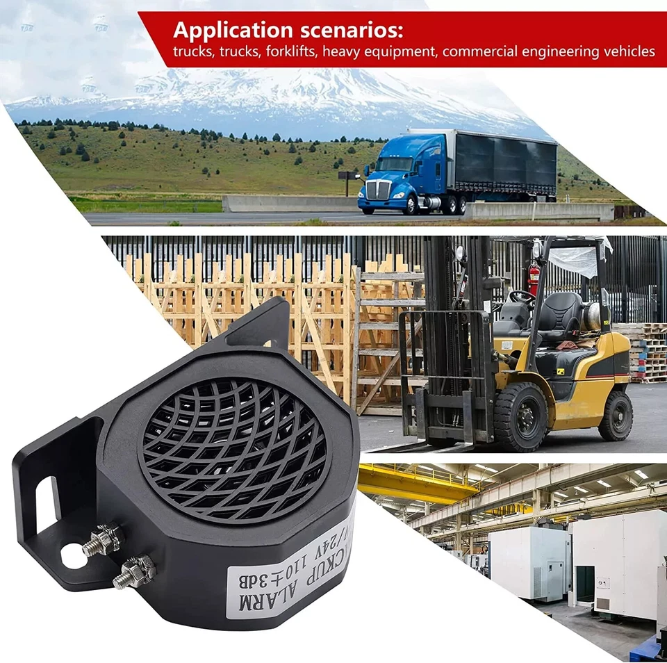 Universal Car Truck 110dB Back Up Warning Alarm Reverse Siren Buzzer Horn Beeper Foto 2 de 4