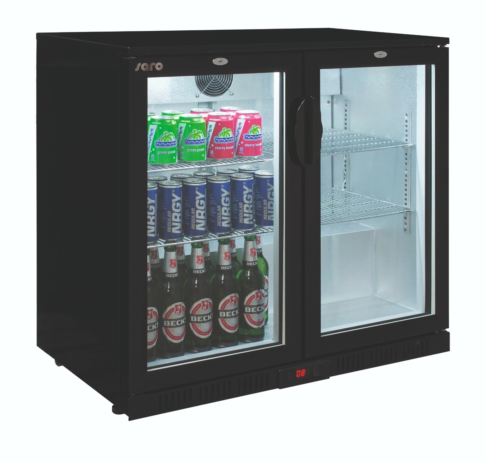 Barkühlschrank, Aufsatzkühlschrank, Barcooler, abschließbar, Gastronomie Bar