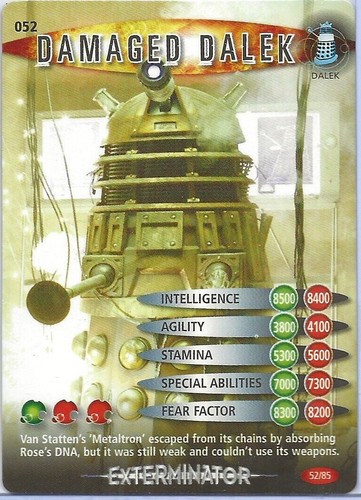 DOCTOR WHO TEST CARDS EXTERMINATOR BATTLES IN TIME 1 TO 85 CHOOSE - Picture 59 of 86
