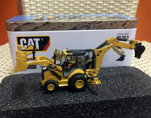 Caterpillar Cat 450E Backhoe Loader Ho Scale 1:87 By Diecast