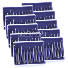 10X Fresas dentales acero de tungsteno FG330 de carburo en forma pera FG 1.6mm