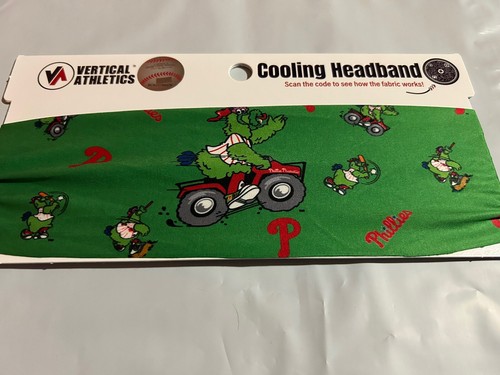 Phillies Phanatic Green ATV Cooling Headband Kruk Phanatic Pattern Harper - Picture 2 of 2