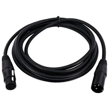 LyxPro 3-Pin Male to Female Balance Audio XLR Microphone Extension Cable 10ft