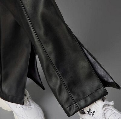 ADIDAS ORIGINALS ALWAYS ORIGINAL FAUX LEATHER TRACK PANTS SHORTS