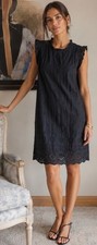 Dôen (chap) Black Embroidered Mini Dress Size XL New Never Worn