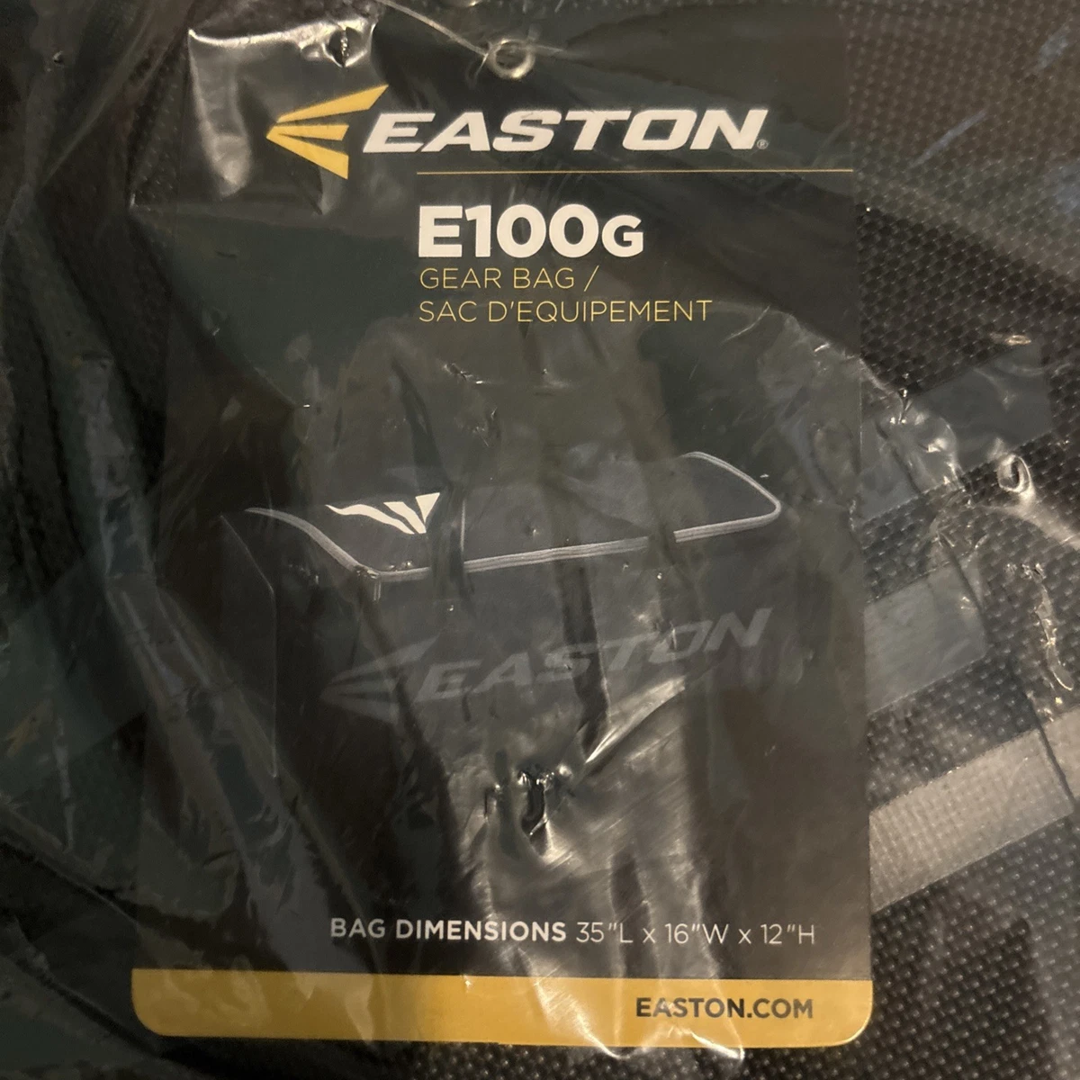 Sac De Sport Easton E100G Noir 30L - Baseball Et Softball - Neuf