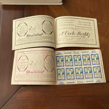 carnet de 10 vignettes TIMBRES erinnophilie pour vaincre la tuberculose 1929