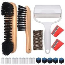 Billiards Pool Table Cleaning Set Pool Table Brush with 5 Pool Cue Chalk Cube...