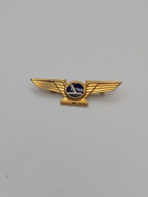 Vintage EASTERN AIRLINES 1960's Junior Stewardess Pilot Metal Wings Pin. RARE