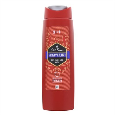 Old Spice Captain 3 in1 Duschgel & Shampoo Body Hair Face for 250 ml für Männer