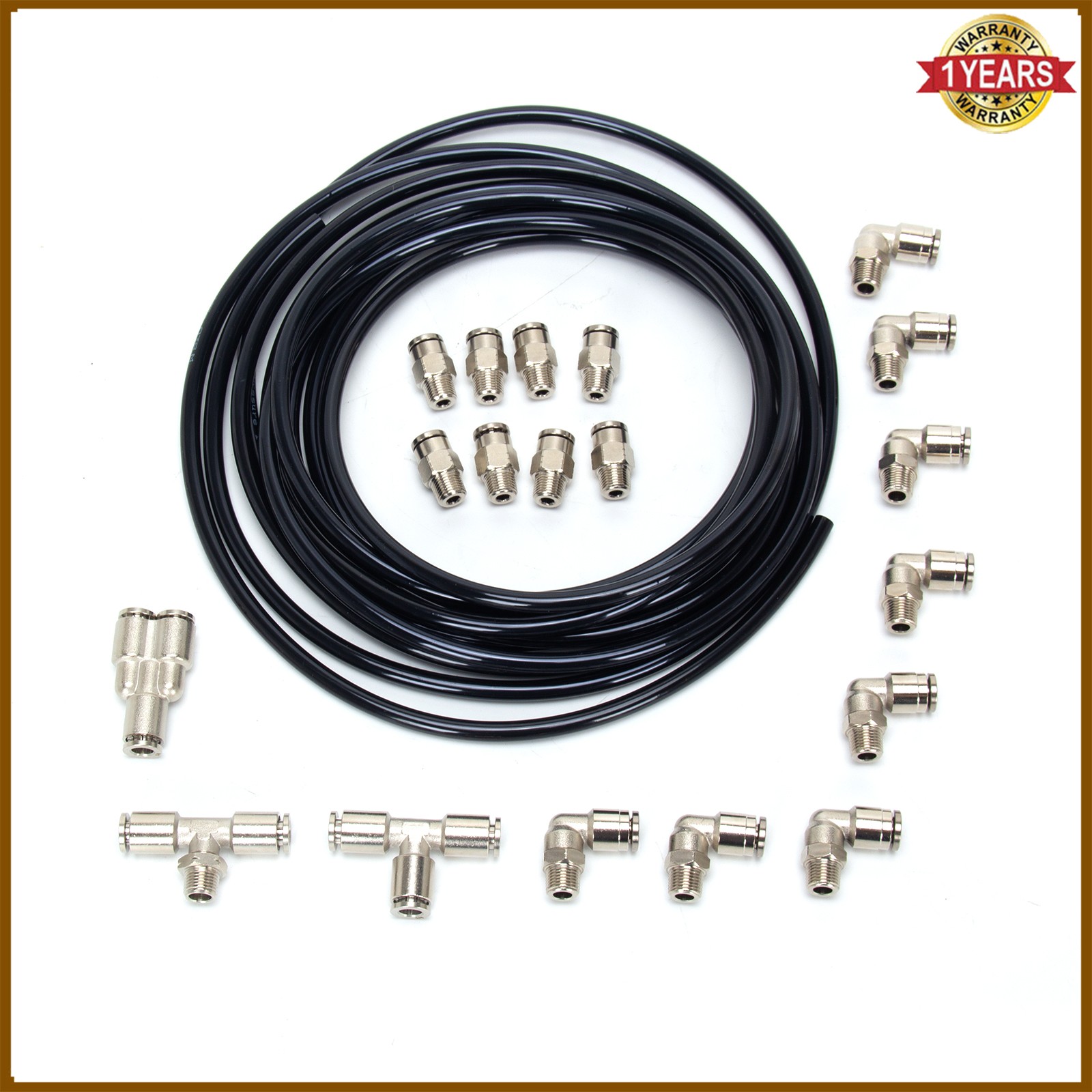 Quick Connect Boost Vacuum Fitting Kit for Turbo Supercharger Solenoid 1/8" Npt