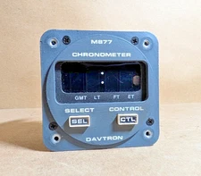 Davtron M877 (M877A-5V) Digital Clock Chronometer Indicator, Gray (Great Cond.)