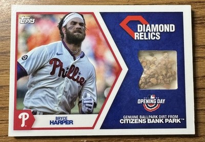 2022 Topps Opening Day Diamond Relics Bryce Harper #DR-BH Ballpark Dirt