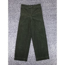 Everlane Corduroy Wide Leg Pants Womens 2 Green High Rise Retro