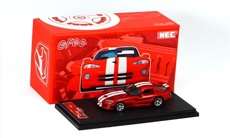 GFCC 1:64 Viper GTS rot Hardtop/rot Cabrio Diecast Modellauto - Bild 2 von 3