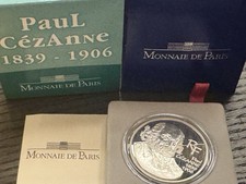 France, 1-1/2 SILVER. Euro, Paul Cézanne, BE, 2006, MDP, Argent, FDC Proof 20 Gr