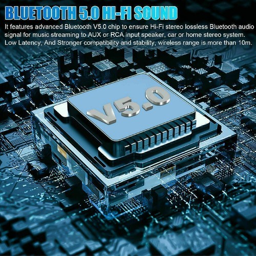 NFC Multi-Function Bluetooth Receiver Wireless 3.5mm AUX to 2RCA Audio Adapter - Afbeelding 6 van 12