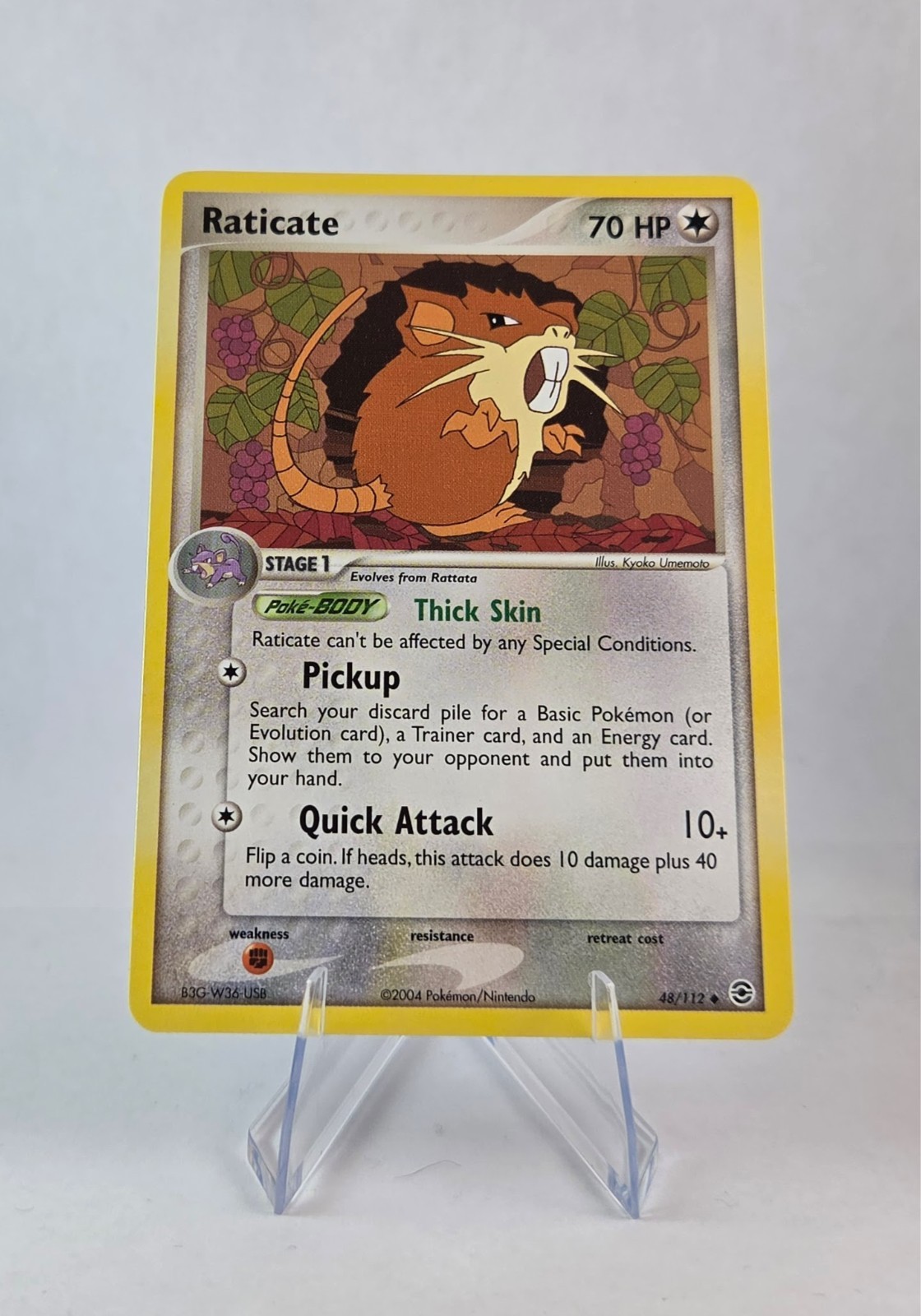 Raticate 48/112 Pokemon Ex FireRed & LeafGreen LP Uncommon 2004 Vintage