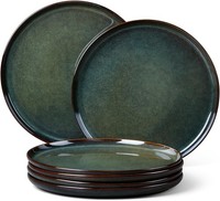Dessertteller 6-Tlg Steinzeug 20,2 Cm Reaktive Glasur Servierteller