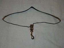 BROWAN FAUX? LEATHER SAXOPHONE NECK STRAP - SPRING LOADED SWIVEL HOOK