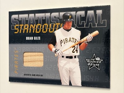 2002 Leaf Rookies and Stars Brian Giles Statistical Standouts Game Used Bat