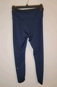 Lululemon High-Rise Thermal Tight 25” Size 6 Navy Blue Running Leggings- LW5GKIS