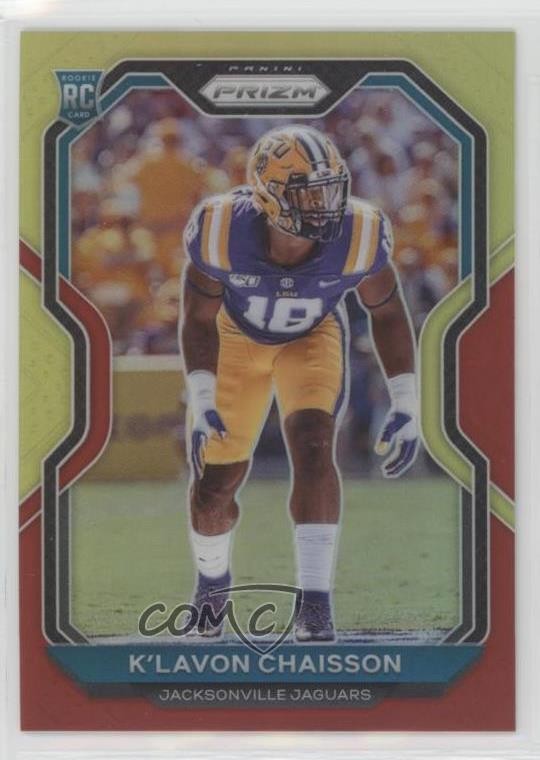 K'Lavon Chaisson Panini Prizm #352 Red & Yellow