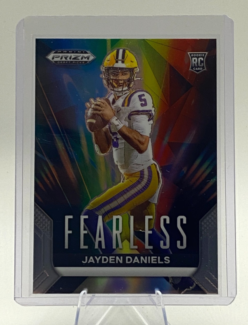 Jayden Daniels - 2024 Panini Prizm Draft Picks - Fearless #F-JD (RC)