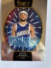 2024-25 Panini Select Devin Booker #4 Neon Icons Phoenix Suns Basketball Card