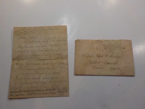 Military Letter 1923 Chilkoot Barracks Haines Alaska Major Halsey WW2 WWII