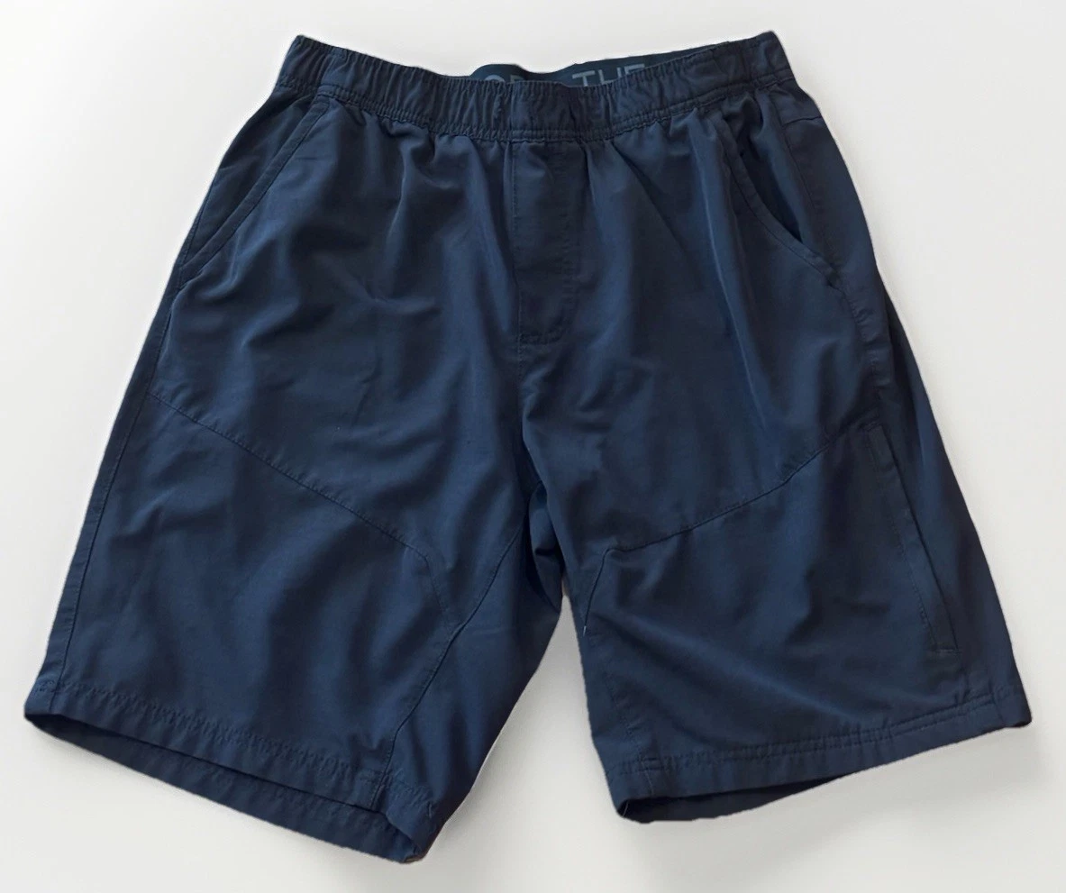 Gerry Shorts Mens L Black Trail Stretch Hiking Lightweight Zip Pocket Gorpcore