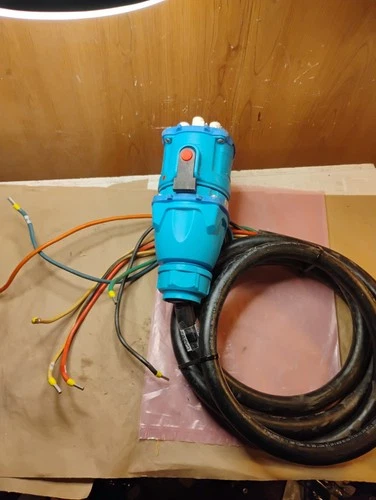 Meltric 33-38561 Inlet/ Plug & 33-34561 Receptacle 30A 600V w/ Cord - Fast Ship