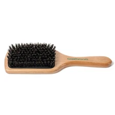 Boar Bristle Hair Brush for Women and Men - Medium/Soft Bristles - Natural