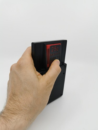 Retro insert coin - dust cover for the Analogue® Pocket® with push mechanism - Afbeelding 2 van 7