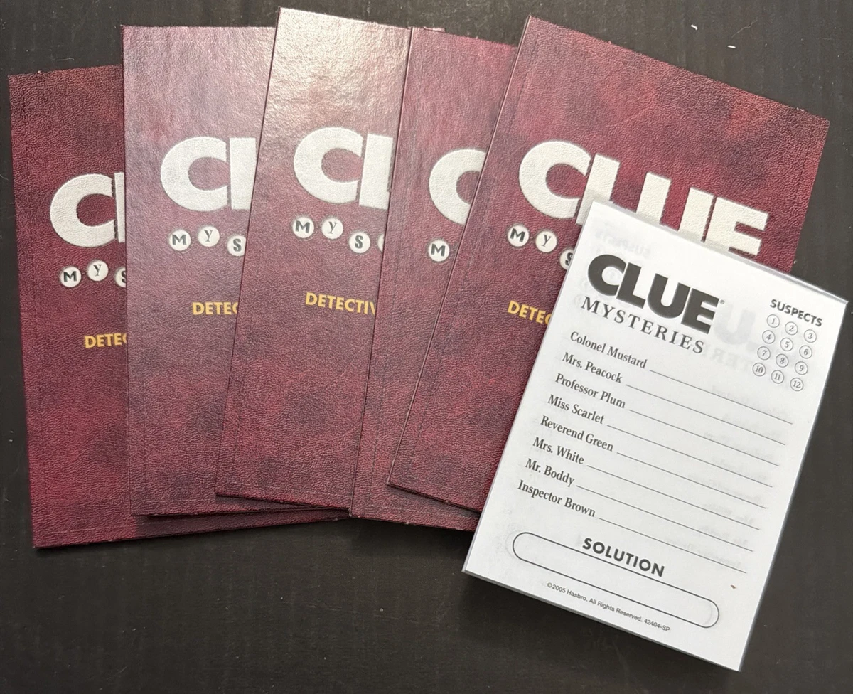 Clue Game Cards: 125 Score Sheets for Clue Board Game, Replacement