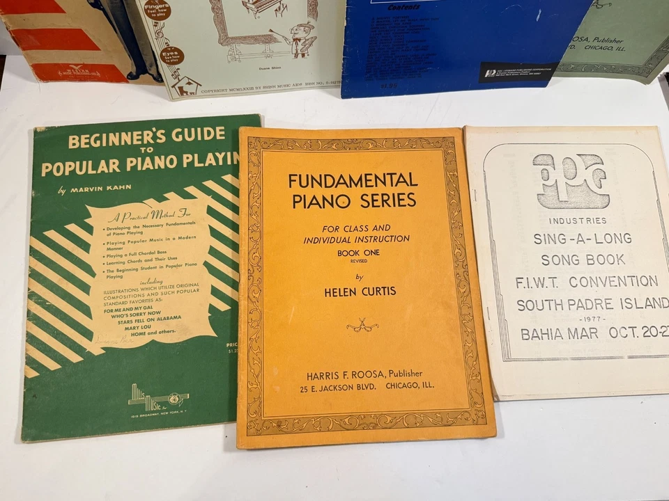Vintage Piano Organ Clarinet Sheet Music Mixed Lot Beginners Class LOTS OF WEAR - Image 2 of 4